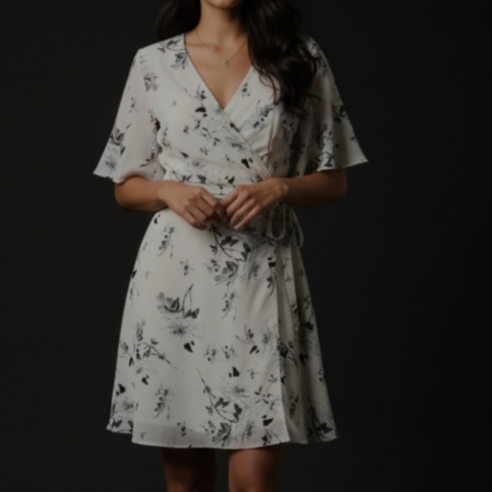 Streetwear Society Mini Floral Lightweight Summer Dress - Size S